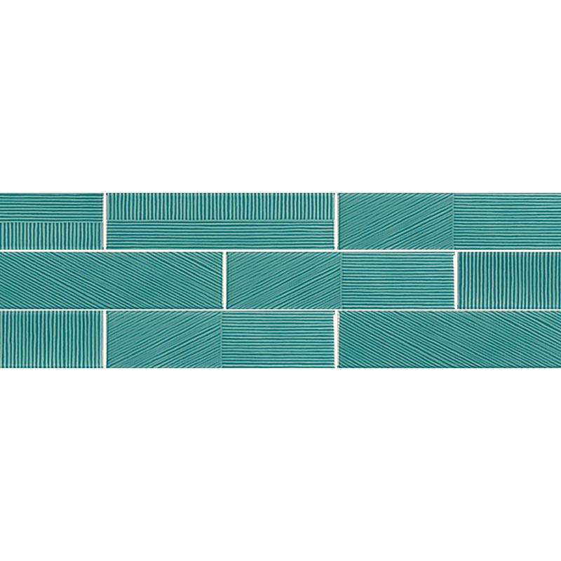 Cerámica San Agostino DECORLINE STRIPEBRICK EMERALD