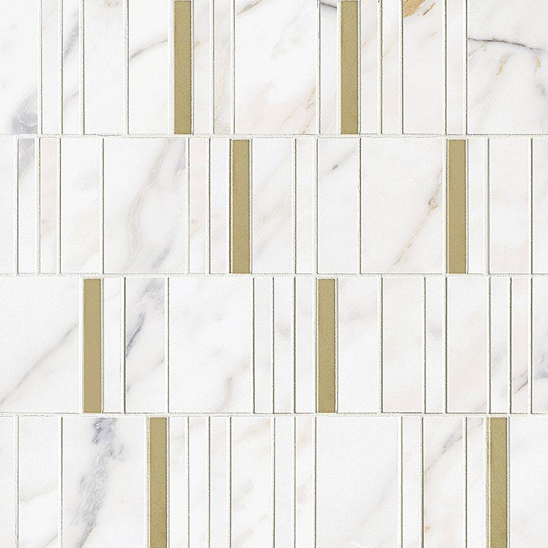 Marazzi ALLMARBLE WALL GOLDEN WHITE MOSAICO BARCODE 16