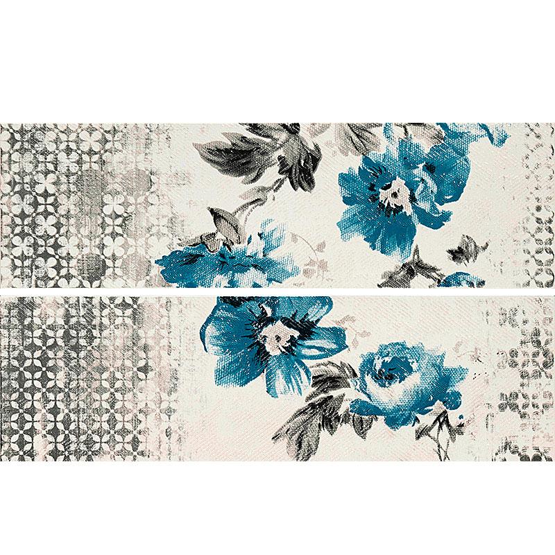 Marazzi COLORBLOCK LISTELLO FLOWER WHITE-GREY-LIGHT BLUE-BLUE 5