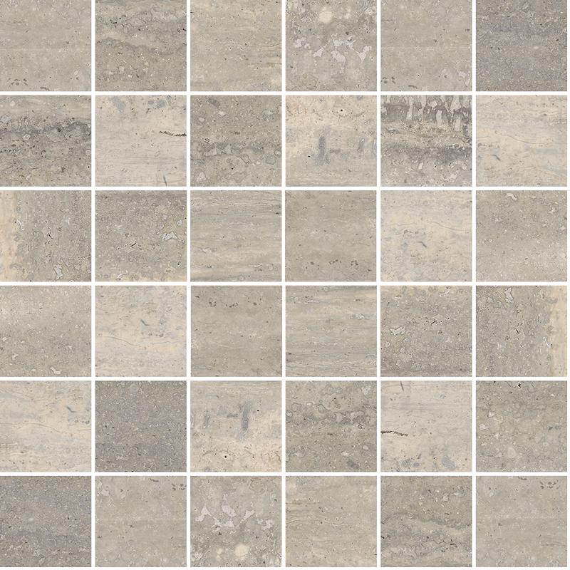 Marazzi MYSTONE TRAVERTINO Silver Mosaico 12